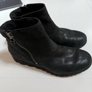 Sorel Women's Harlow Ankle Boots, Black, Size 7, Nice!